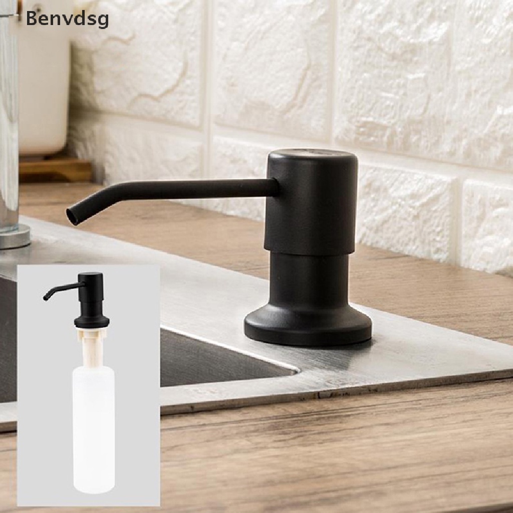 Bình Đựng Xà Phòng Dạng Lỏng 350ml Bằng Nhựa Và Inox Tiện Dụng Cho Nhà Bếp