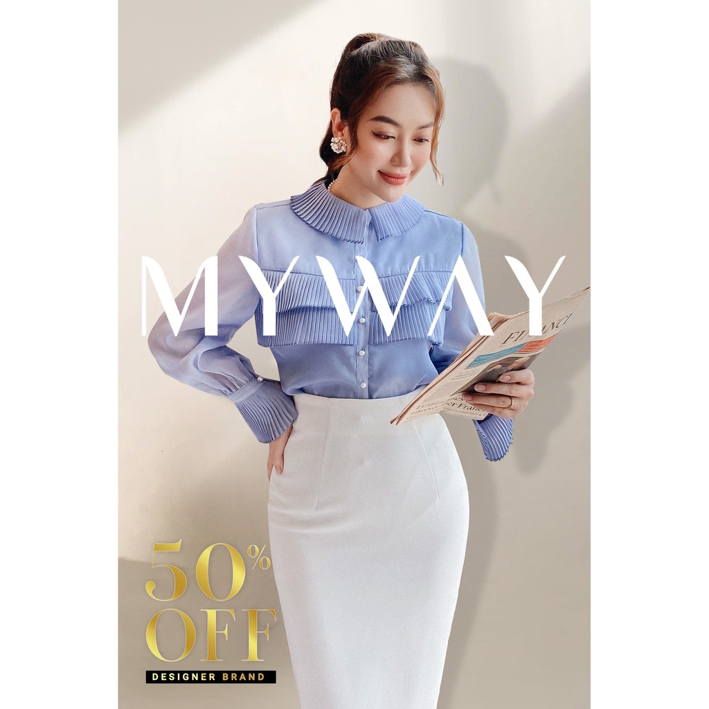 Áo Sơ mi Nữ Công Sở Dài Tay Phối bèo Sang Trọng MA506 MY WAY