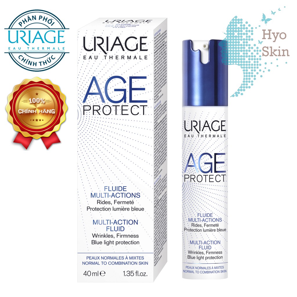 [CHÍNH HÃNG] Sữa Dưỡng Da Và Chống Lão Hoá Da Cho Da Thường Đến Hỗn Hợp, Nhờn URIAGE AGE PROTECT FLUIDE MUL-ACT 40ml