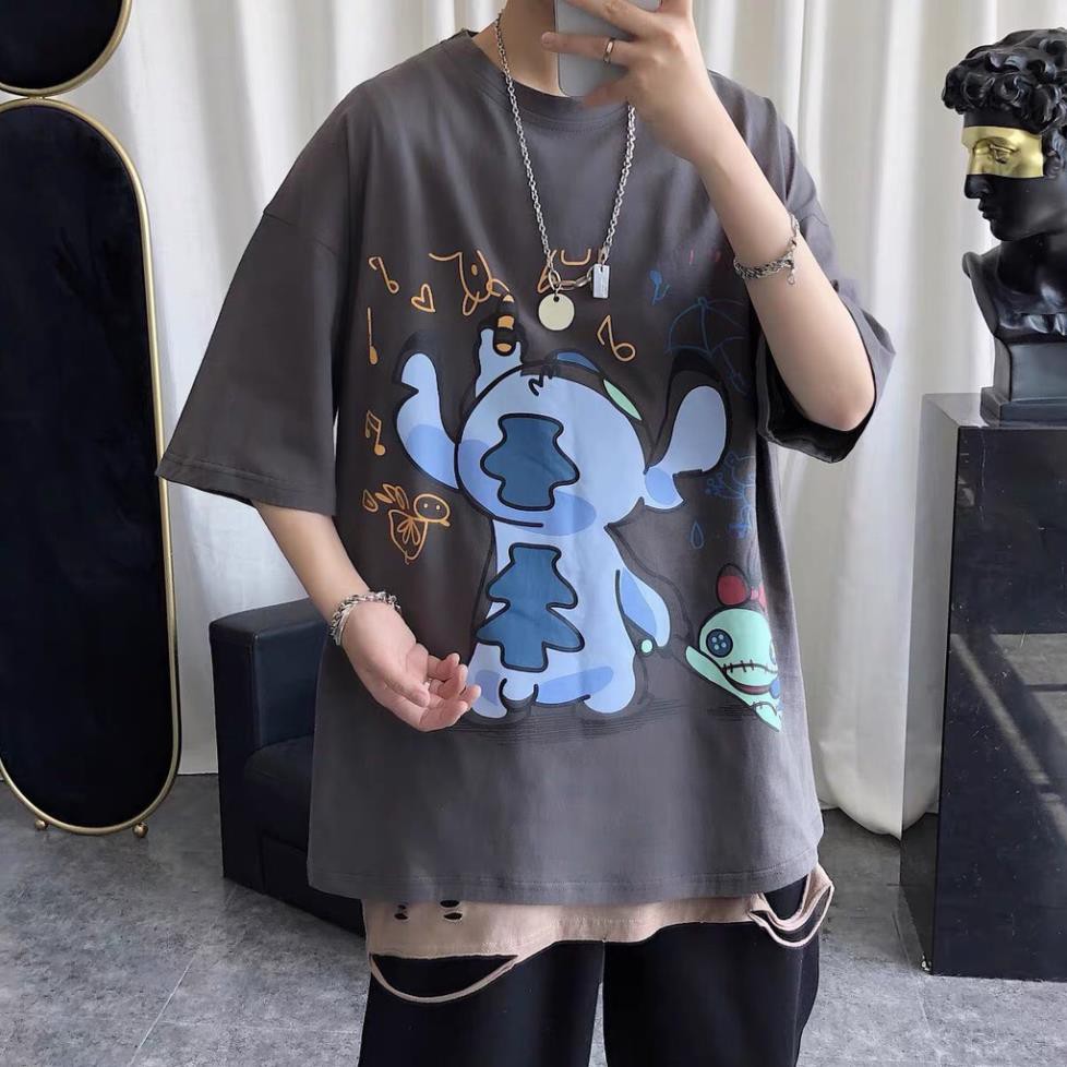 Áo thun tay lỡ unisex Wind phông form rộng Hoạt Hình Vẽ Tranh nam oversize ulzzang 💯