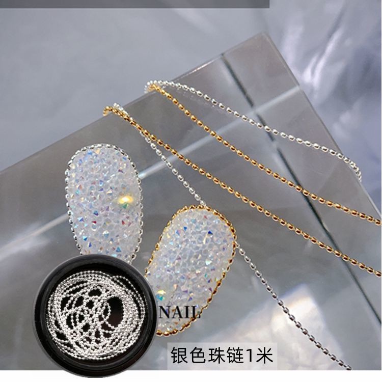 Phụ kiện trang trí móng - Dây xích bi