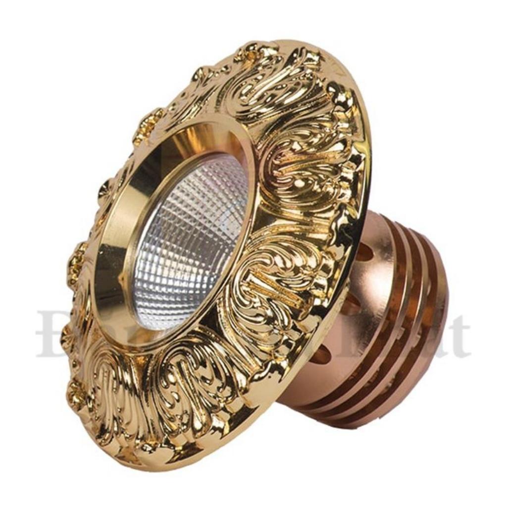 Đèn âm trần cổ điển Gold 18K Premier,đèn Led cao cấp Version 2019 thiết kế hiện đại Chính hãng TLC - Bảo hành 24 Tháng