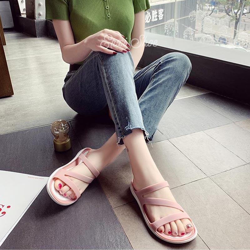 Xăng đan Đế Bằng Phối Quai Hậu Chữ Z Trẻ Trung Cho Nữ