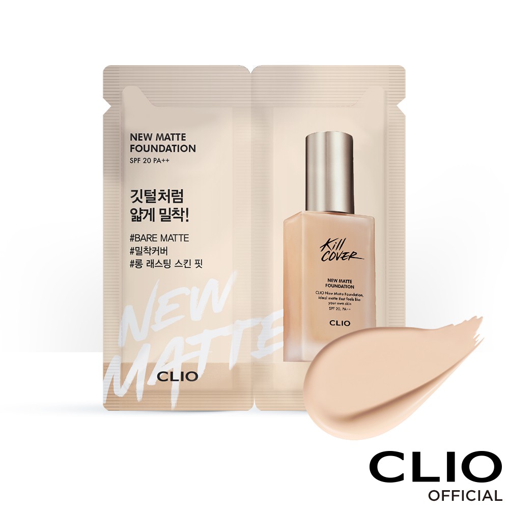 Kem nền lì CLIO KILL COVER 1ML 03/04 SPF20 PA++  | BigBuy360 - bigbuy360.vn