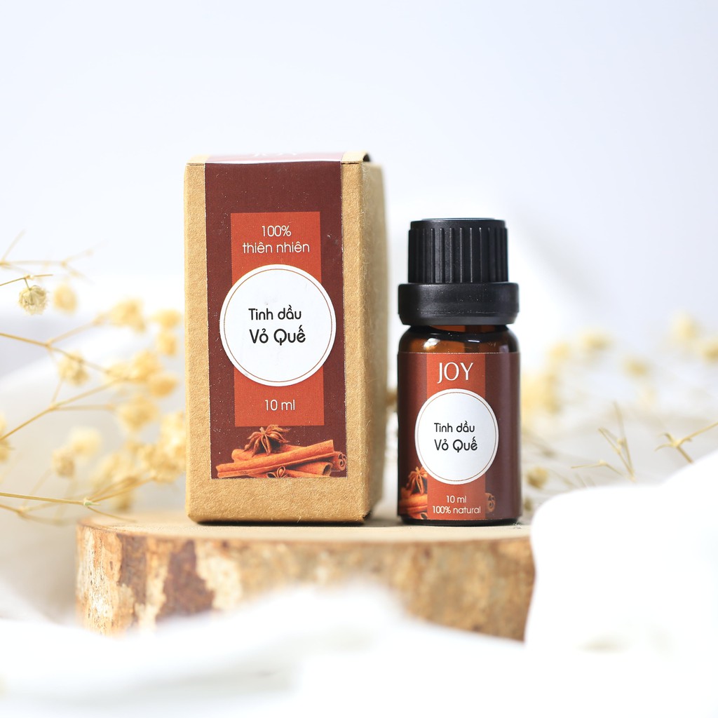 Tinh Dầu Vỏ Quế JOY Thiên Nhiên 10ml -  Tinh Dầu Xông Phòng Thiên Nhiên Nguyên Chất - Có kiểm định