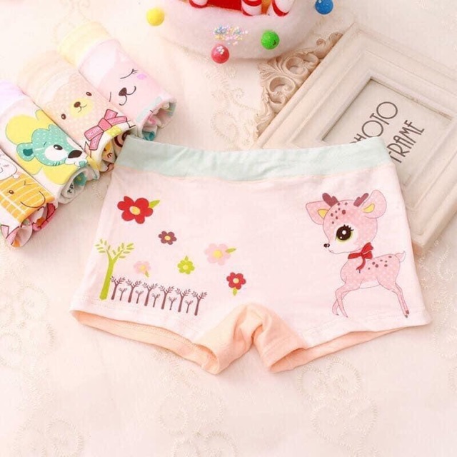 Quần chip đùi set 4 cái 4 màu