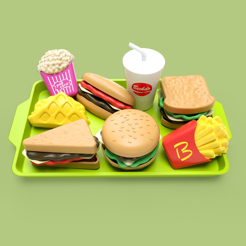 Set 9 Món Đồ Chơi Mô Hình Thức Ăn Nhanh Y108 Dành Cho Bé 2-6 Tuổi