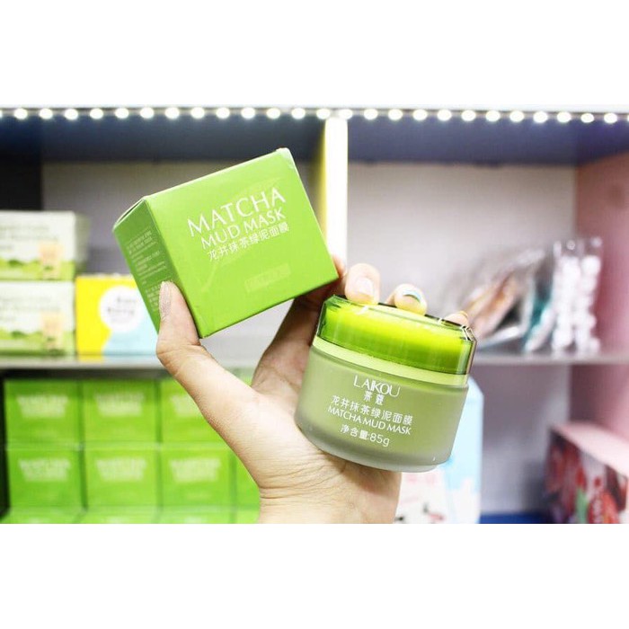 Mặt nạ bùn trà xanh Matcha Laikou loại hộp