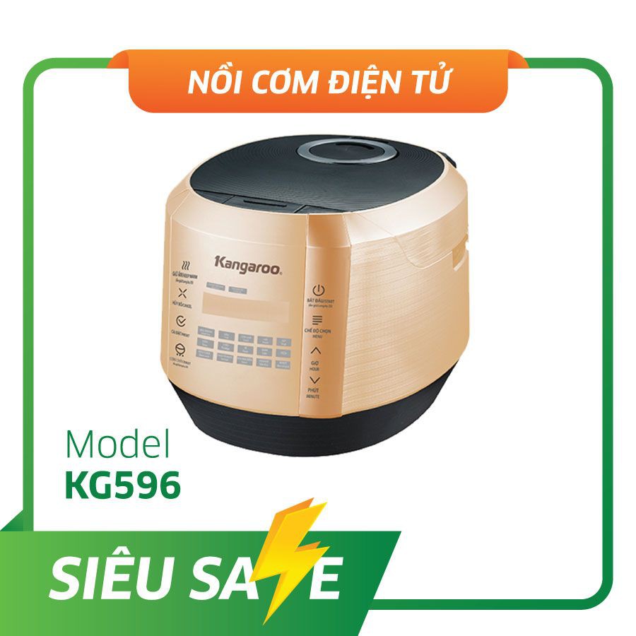 Nồi cơm điện tử đa năng Kangaroo KG596 - Bảo Hành Chính Hãng- Có tại shop Bluesky.86