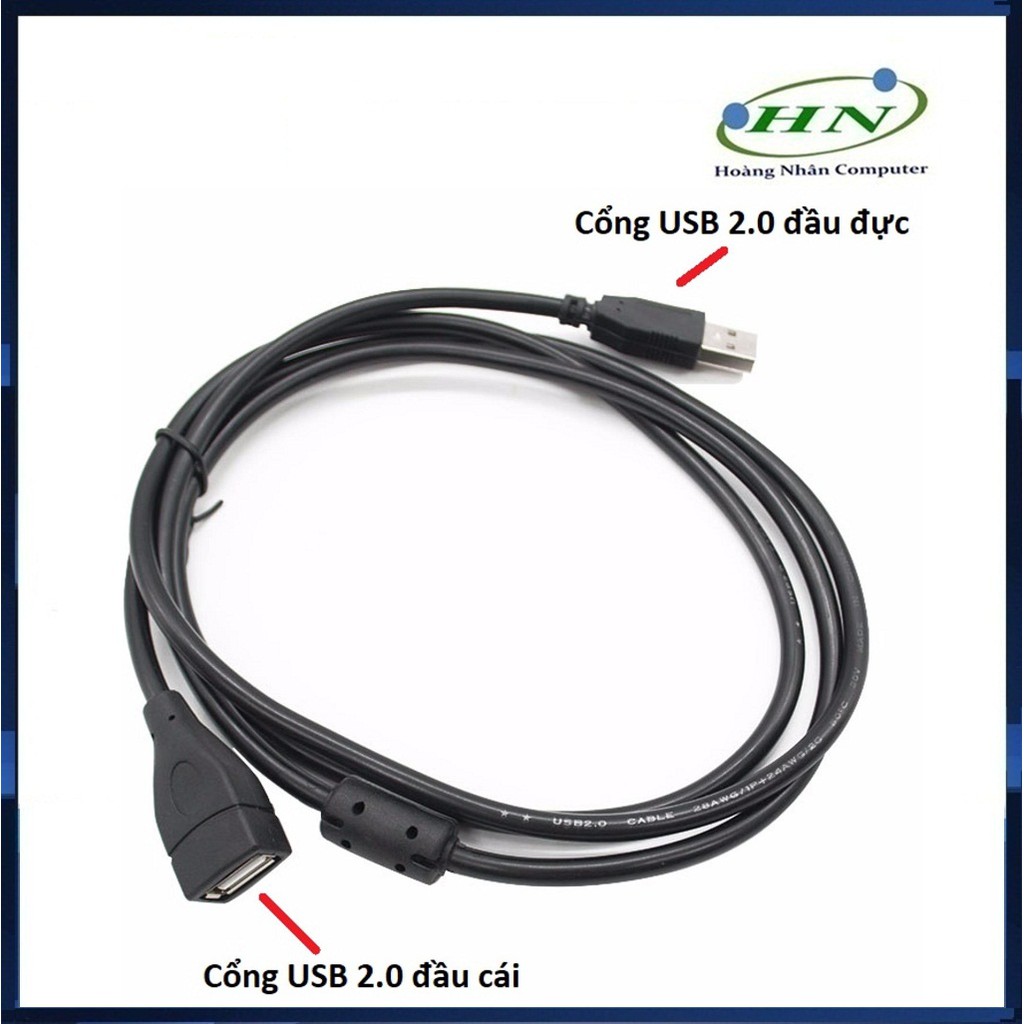 CÁP USB NỐI DÀI 1.5M- 1 ĐẦU ÂM 1 ĐẦU DƯƠNG | BigBuy360 - bigbuy360.vn