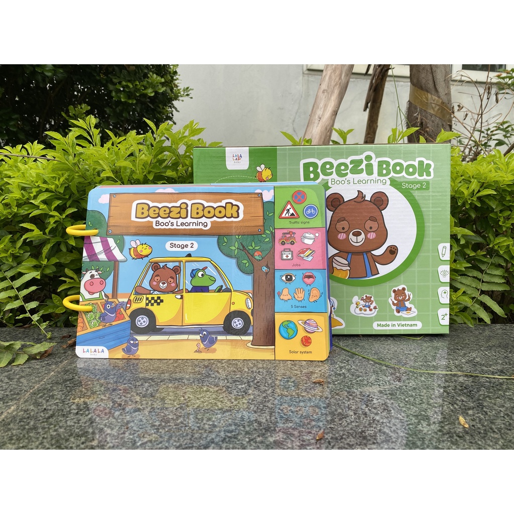 [Hàng VN] Đồ Chơi Học Liệu Bóc Dán BEEZI BOOK Phiên Bản Mở Rộng Thêm Nhiều Chủ Đề Cho Bé Từ 2-5 Tuổi Vui Chơi Học Tập