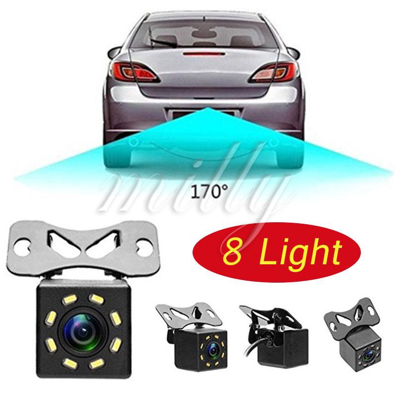 ☻☻ Rear View Camera Car Rear Camera Universal Viewing 8led