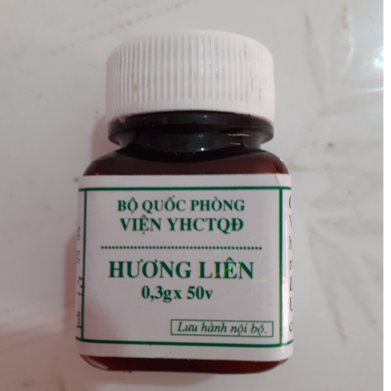 Hương Liên của Viện Y học Cổ Truyền Quân Đội - hết lo đau bụng, tiêu chảy, viêm đại tràng ( Lọ 50 viên)