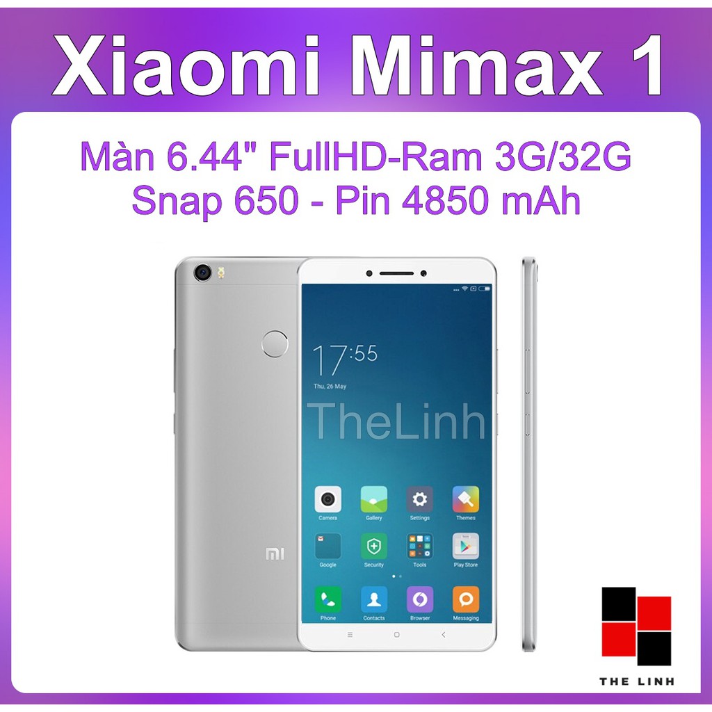 Điện thoại Xiaomi Mi Max màn 6.44 inch có Tiếng Việt