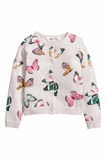 ÁO CARDIGAN H&M HÌNH BƯỚM
