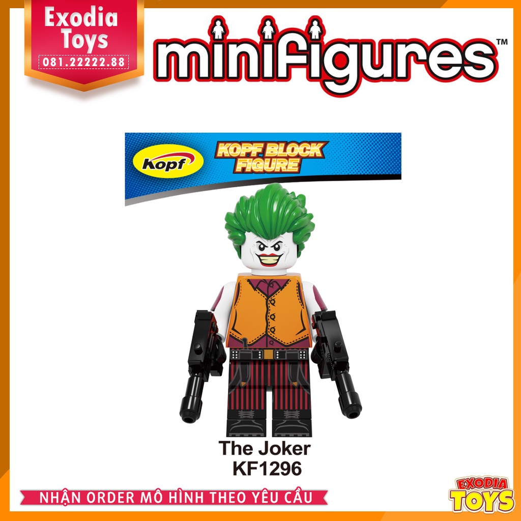 Xếp hình Minifigure DC Comics Kẻ phản diện Joker 2019 - Đồ Chơi Lắp Ghép Sáng Tạo - KOPF KF6110