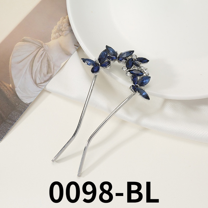 Lược Cài Tóc Chữ U Đính Pha Lê Hình Bướm Thời Trang Cho Nữ