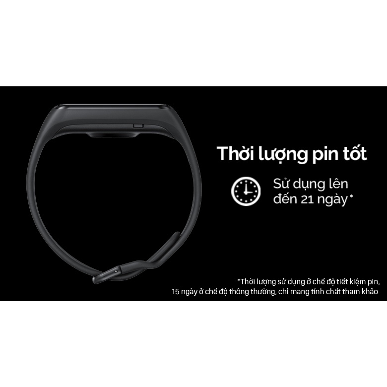 [ Hàng Chính Hãng ] Vòng Đeo Tay Thông Minh Samsung Galaxy Fit2 Đen - R220 - Mới 100% _Nguyên Seal Hộp -Chưa Active BH