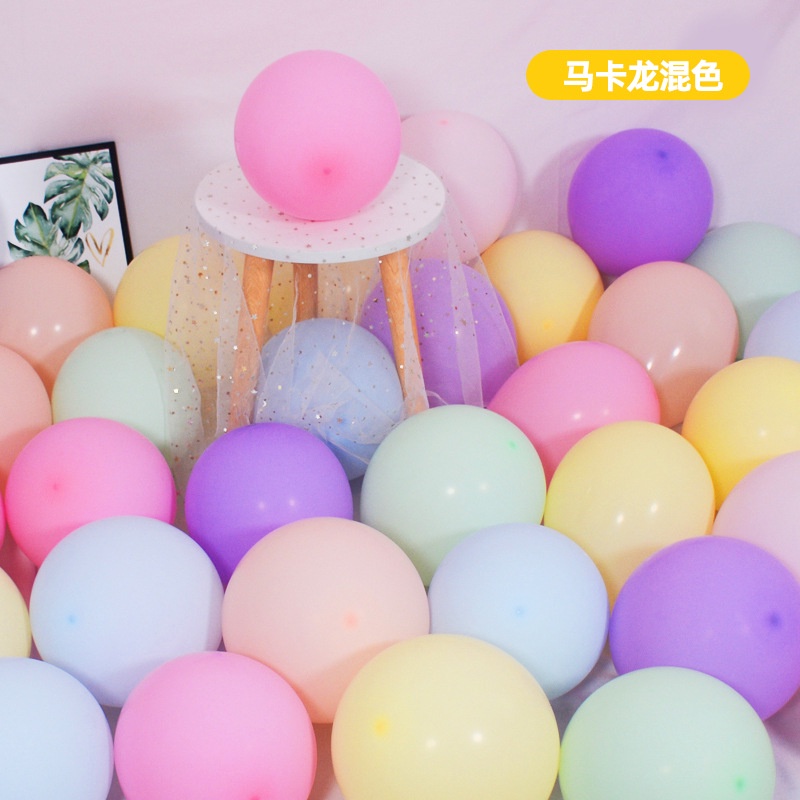 Bóng cao su nhũ Pastel Macaron trang trí sinh nhật, sự kiện đẹp, sang trọng