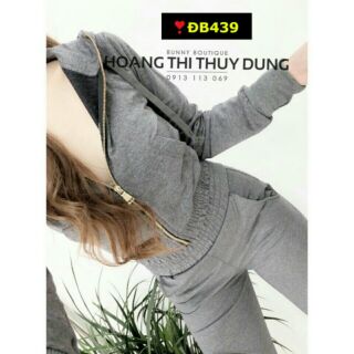 Set bộ thể thao dây kéo trước