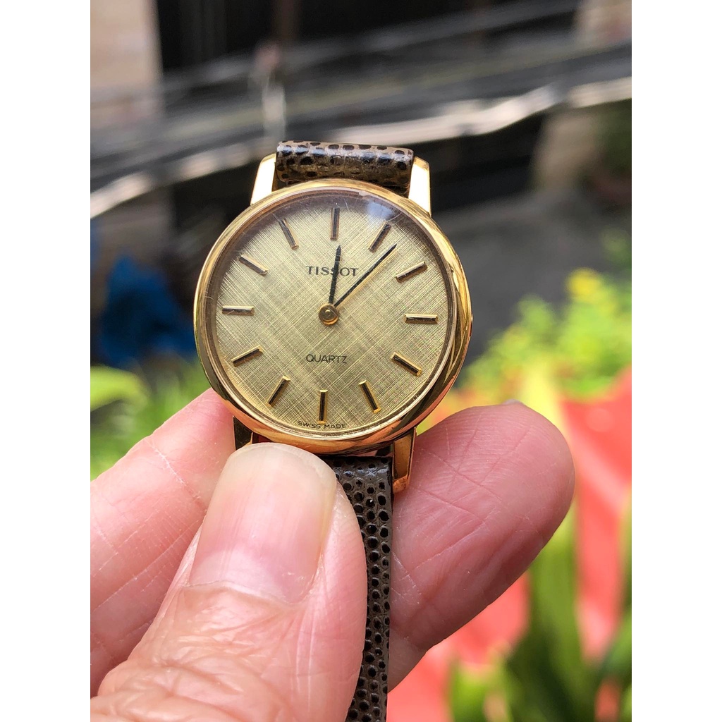 Đồng hồ nữ hiệu Tissot chính hãng, dây da thật, hàng đã qua sử dụng