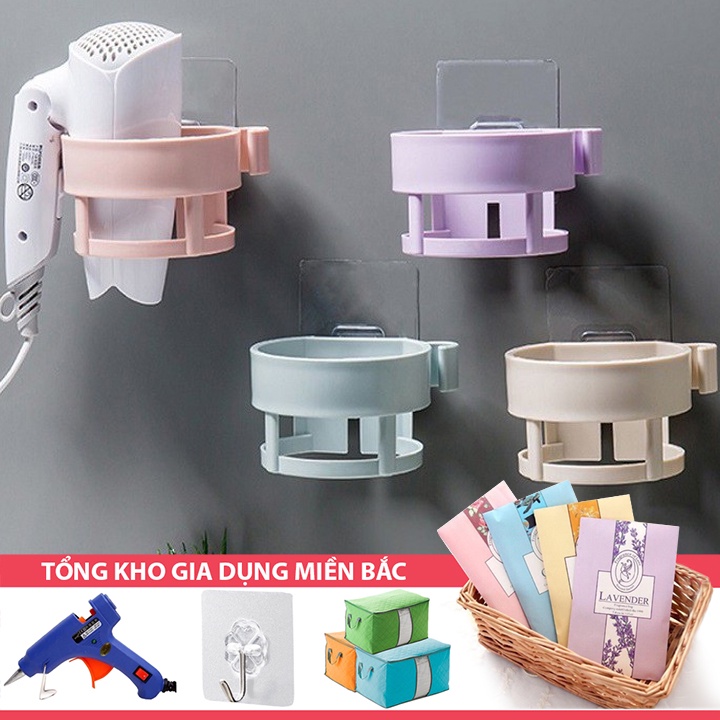 [Tổng Kho Sỉ] Giá Kệ Treo ĐỂ MÁY SẤY Tóc Phòng Tắm Loại 1 Decor (Nhựa Cao Cấp)