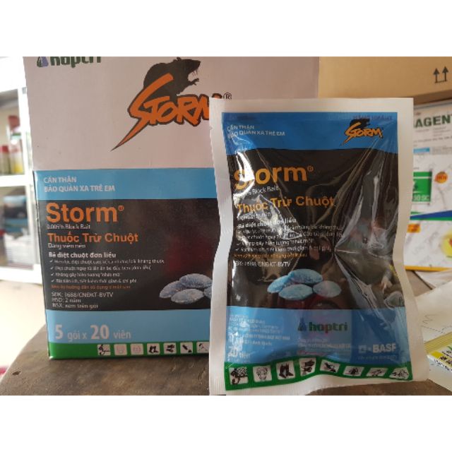 Bả diệt chuột Storm (Gói 20v)