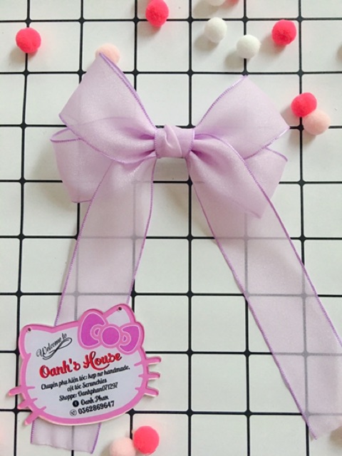 Kẹp nơ voan hàn quốc