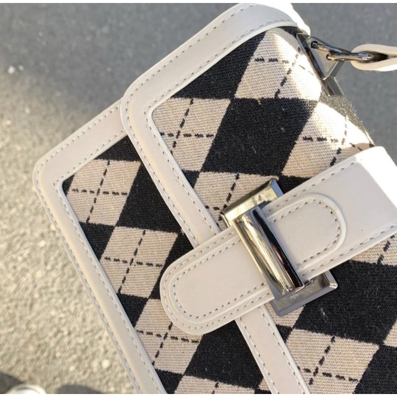 Túi hộp hoạ tiết trám caro | Sugarblingbling