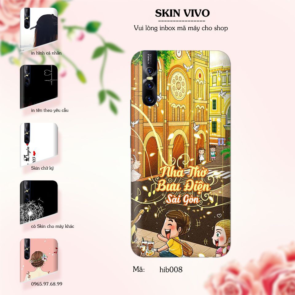 Skin dán cho các dòng điện thoại Vivo V3 max - V5 plus - V9 youth in hình hoạt hình cực bắt mắt