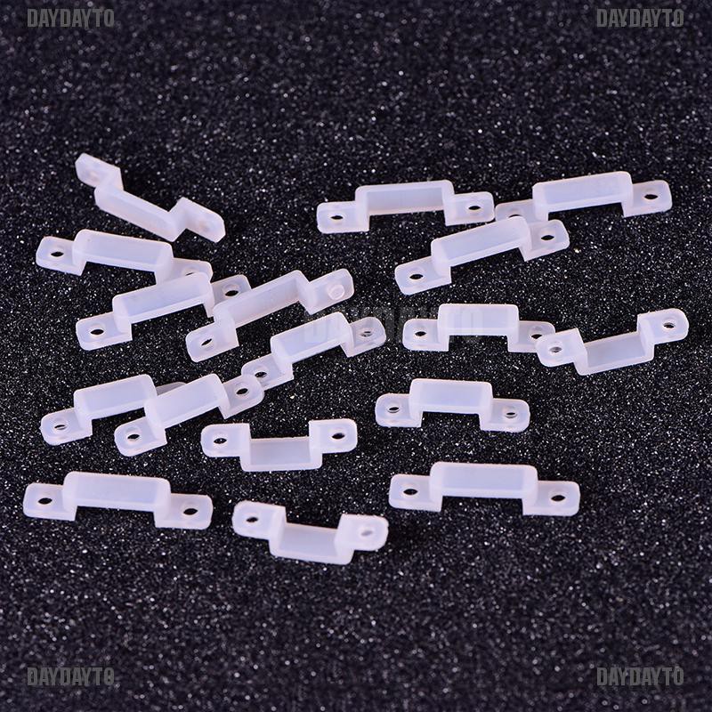 Set 50 Kẹp Nhựa Mềm 10 / 14mm Cố Định Đèn