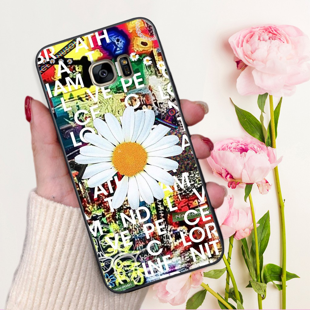 Ốp lưng điện thoại Samsung Galaxy S6 - S6 EDGE in hình hoa cúc peaceminusone- Doremistorevn