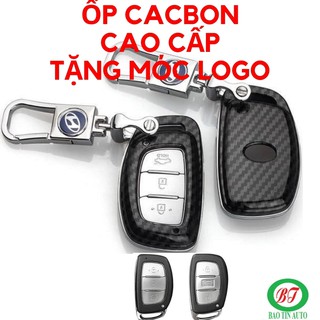 Ốp  chìa khoá I10, Elantra, accent, Tucson..❤ Freeship ❤ Vân cacbon cao cấp