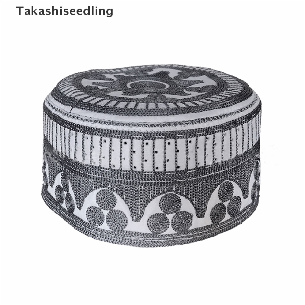 (Takashiseedling) Mũ Cầu Nguyện Thêu Trang Phục Hồi Giáo Cho Nam