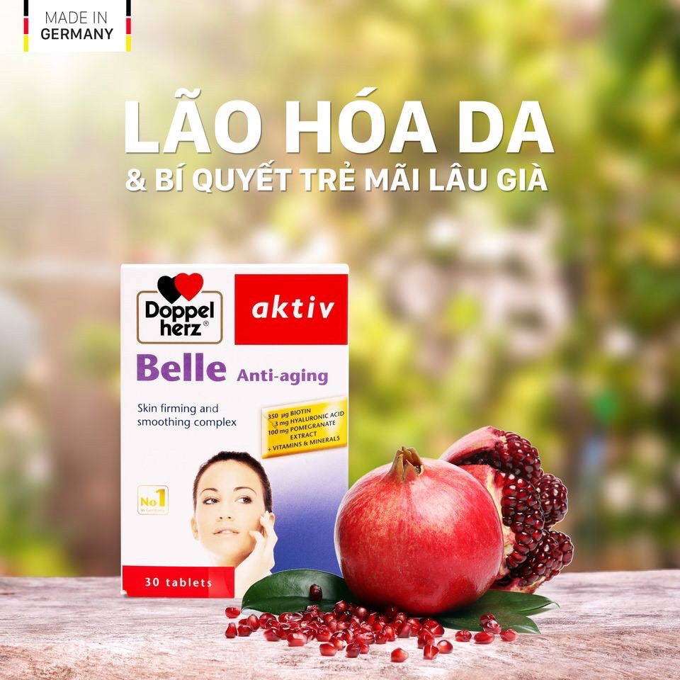 Viên uống làm chậm quá trình lão hoá da Doppelherz Aktiv Belle Anti Aging