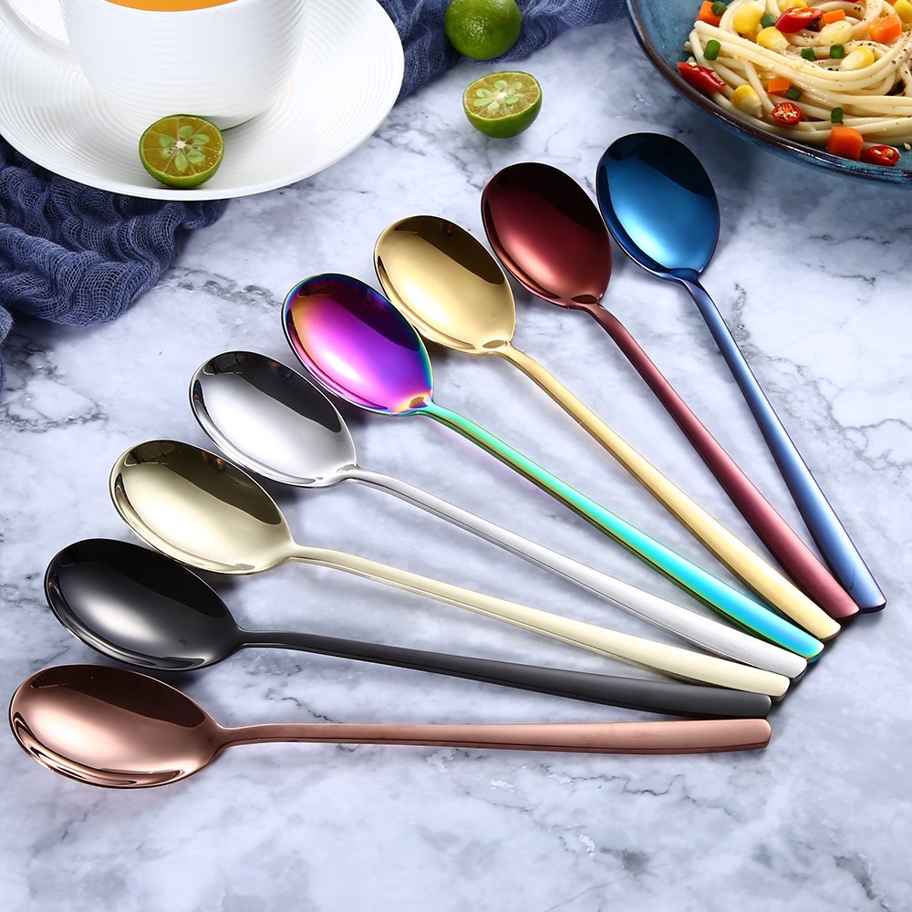 muỗng Bộ thìa ăn tối bằng kim loại không gỉ Bộ đồ ăn