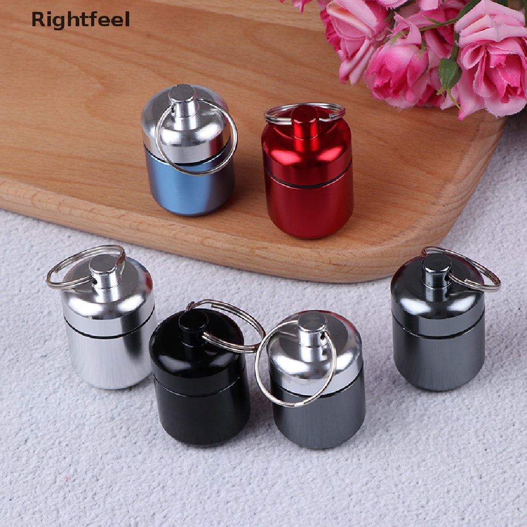 Hộp đựng thuốc mini bằng hợp kim nhôm chống thấm nước kèm chìa khóa