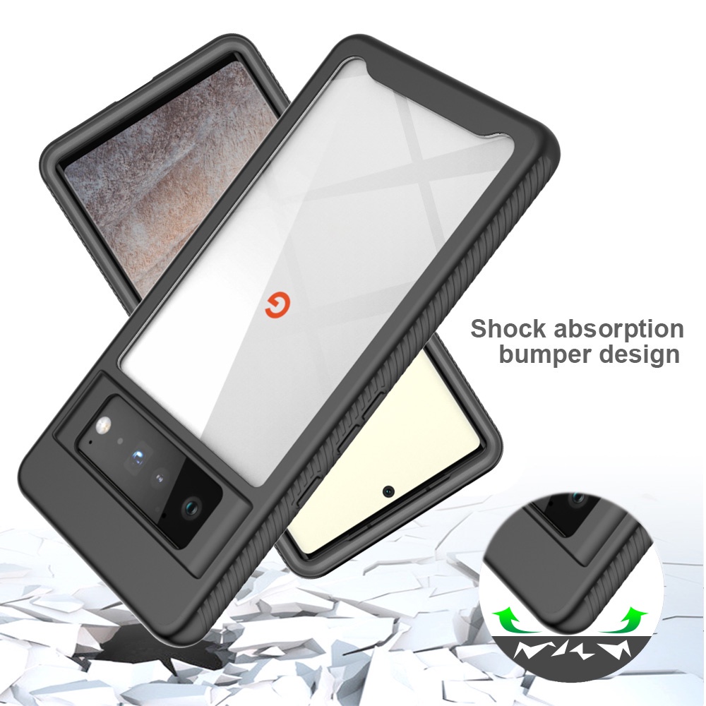 Full Body Double Protective Phone Case For Google Pixel 5 6 7 Pro 6A 5A 4A 5G Luxury Hybrid Armor Soft Edge Silicone Hard Transparent Back Cover