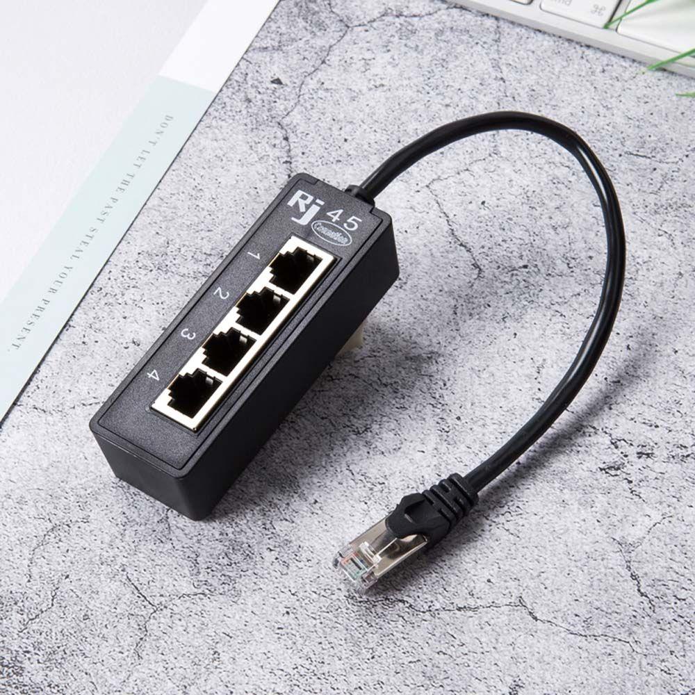 Set 1 Bộ Chia 4 Cổng Mạng Nối Dài RJ45