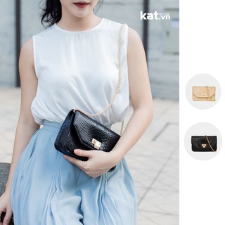 Túi clutch nữ da thật cao cấp Kat - Anne