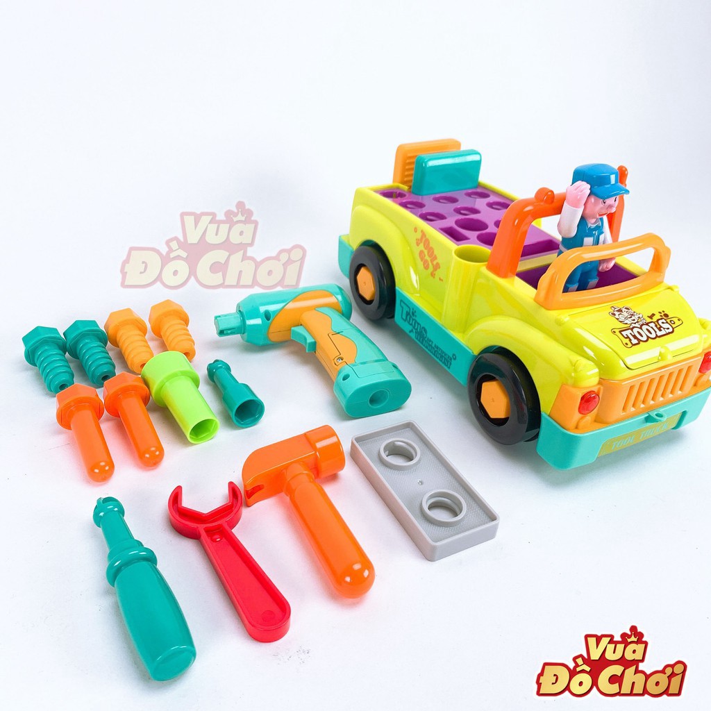 Ô tô cơ khí Bé tập làm kỹ sư sửa chữa ô tô - Hola Toys 789 ⚡️VUA ĐỒ CHƠI