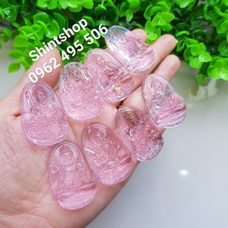 Dây chuyền phật bản mệnh 12 con giáp màu hồng