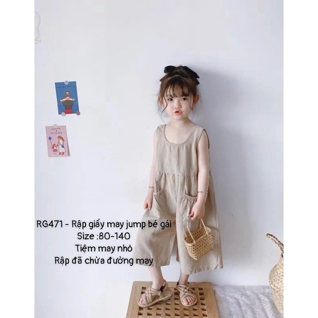 RG471_Rập giấy may jump bé gái