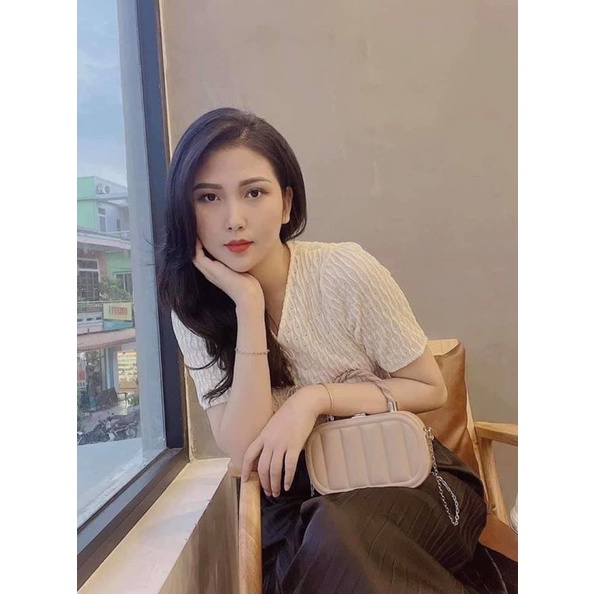 Túi cốp da mềm dây xoắn đủ màu dễ thương vừa ĐIỆN THOẠI(ảnh chụp thật )