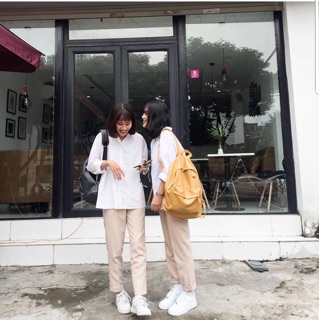 Sơ mi orver size kèm ảnh thật