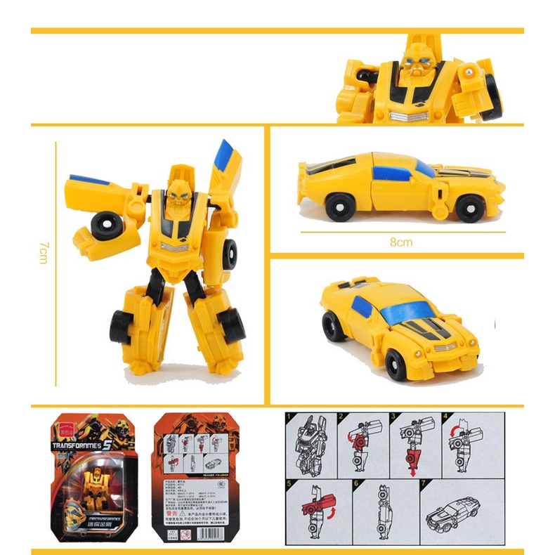 Đồ chơi Ô tô biến hình Robot mini thú vị cho bé
