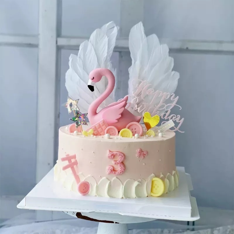 1 Chiếc Cánh Thiên Thần Dễ Thương Lông Vũ Trang Trí Bánh Cưới, Sinh Nhật, Món Tráng Miệng, Món Tráng Miệng,