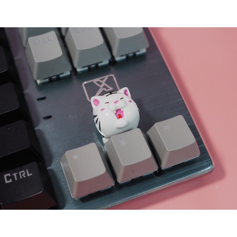 Nút bàn phím cơ hình hổ mắt híp màu trắng/ Resin keycap/ Keycap set/ Esc keycap/ Gift for gamer