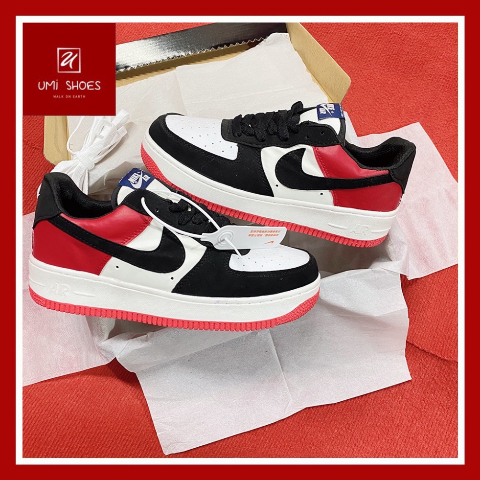 giày_nike gucci nam nữ, giày af1 gucci đỏ đen thời trang cao cấp full box
