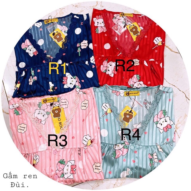 Đồ bộ đùi lụa gấm ren không cổ hot nhất | BigBuy360 - bigbuy360.vn